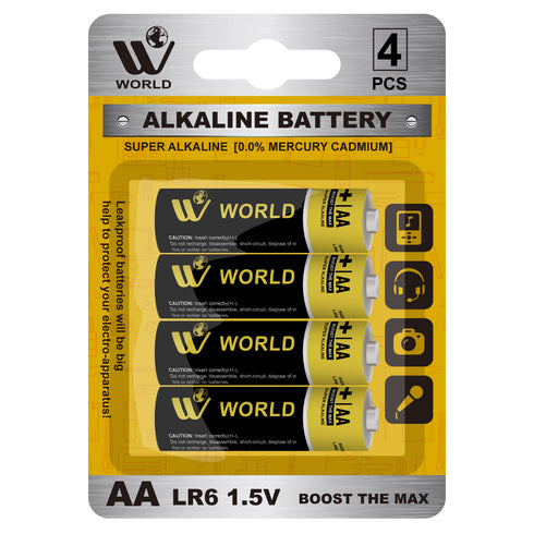 Alkaline AA Battery Cells - 4 Pcs | WBM WORLD